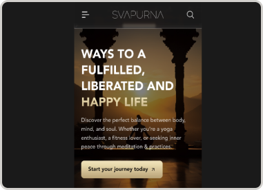 Svapurna: Progressive Web App For Meditation, Yoga & Breathwork
